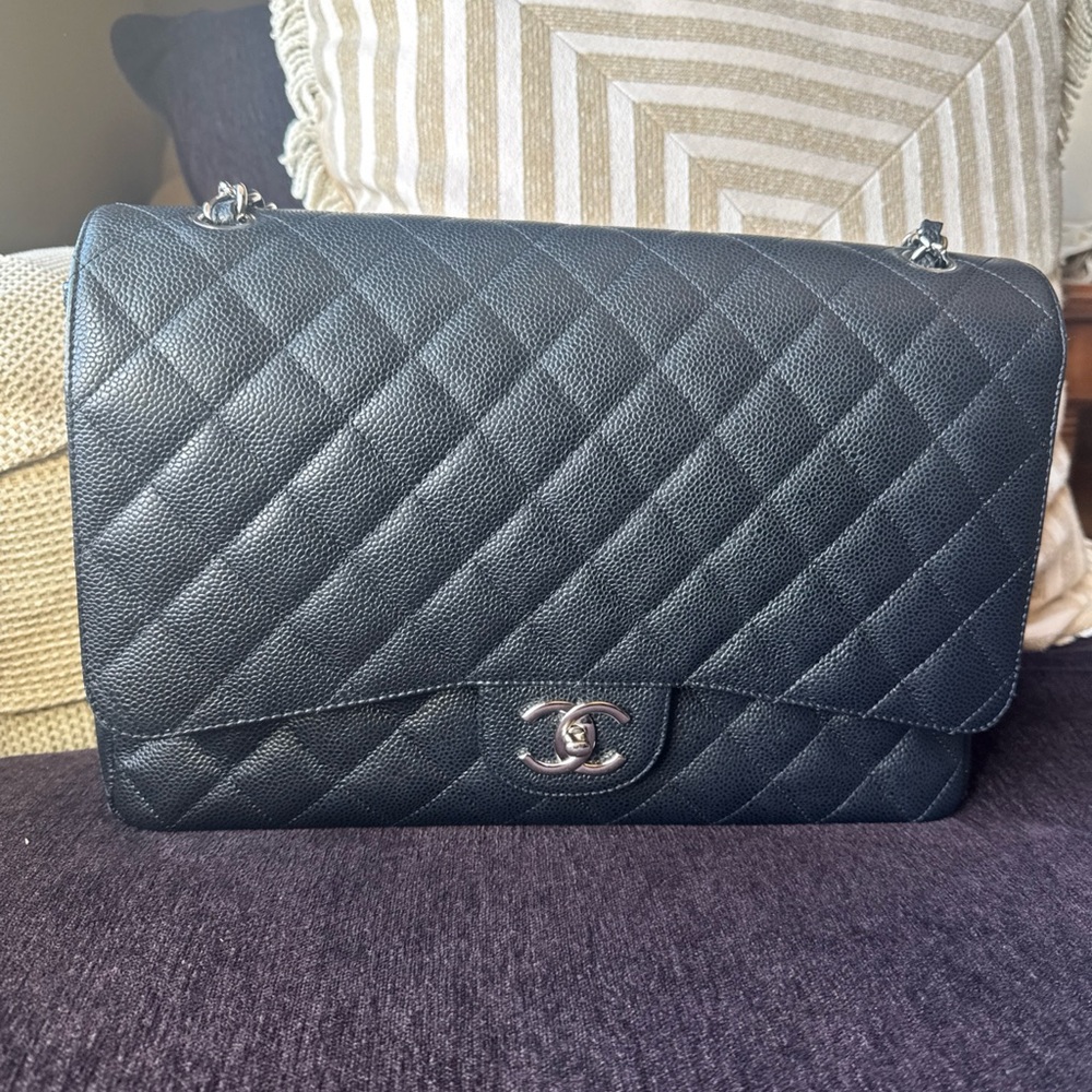 Chanel Black Quilted Leather Handbag